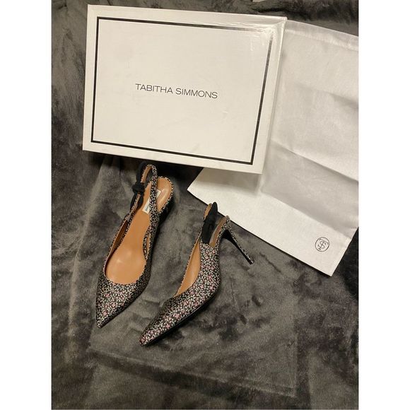 Tabitha Simmons NIB Millie Slingback Pointed Toe Pump Sz EU 40 / US 9 MSRP $729 - Picture 2 of 10